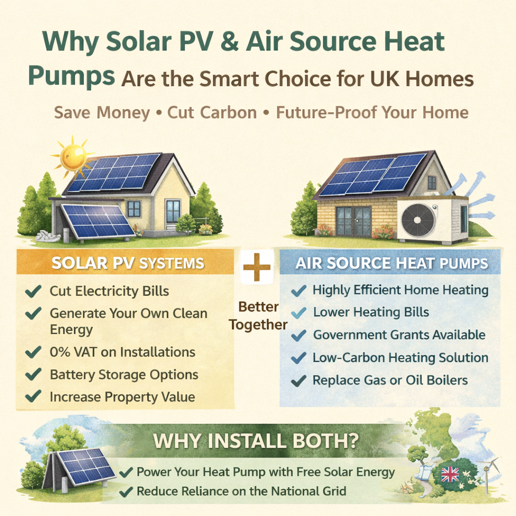 Why Solar PV and Air Source Heat Pumps Are the Smart Choice for UK Homes